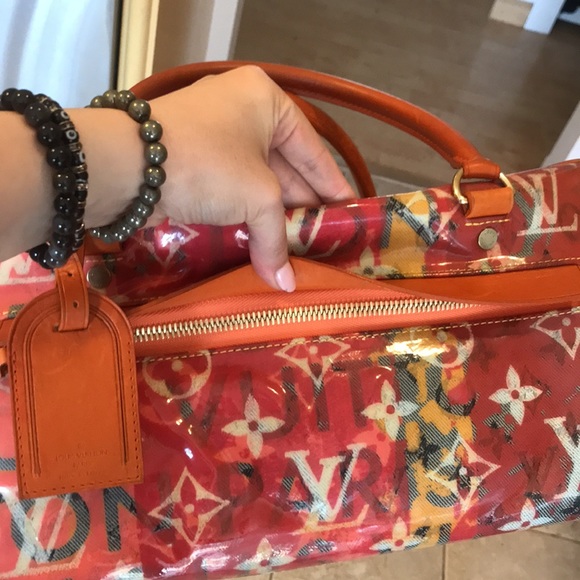 LOUIS VUITTON
Richard Prince Pink Denim Defile Weekender GM Pulp Bag - Picture 8 of 9